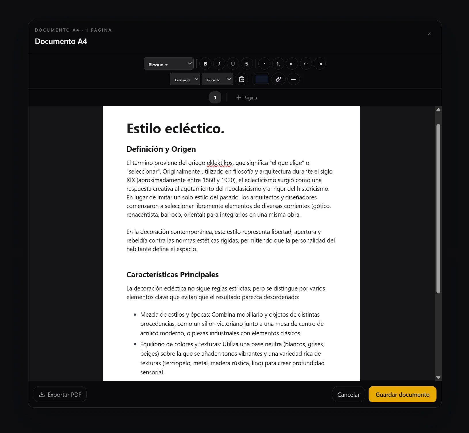 Documento A4 en el tablero — paso 3