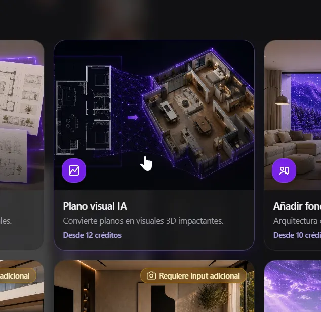 Plano visual IA — paso 2